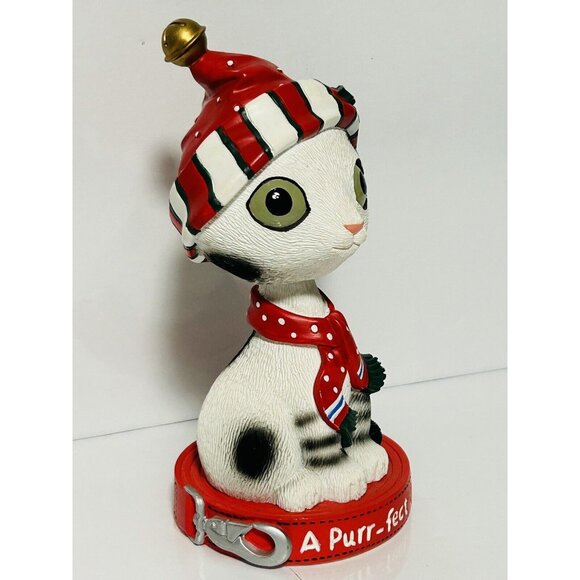 Twisted Whiskers Cat A Purr-fect Christmas Bobble Head American Greetings 6” - Picture 4 of 7